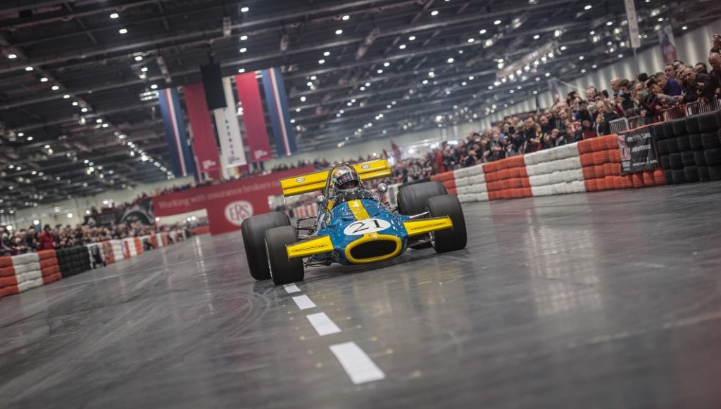Racing legend wows crowds at London Classic Car Show 1
