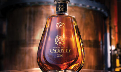 KWV’s coveted 20-year-old pot-still brandy, with its deceptively fruity aroma and explosive flavour