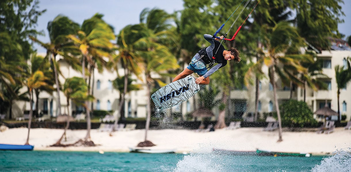 Kiteboarding in Mauritius
