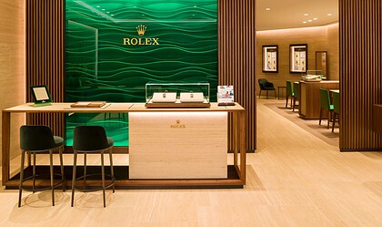A view of the brand new Rolex Boutique in the V&A Waterfront.